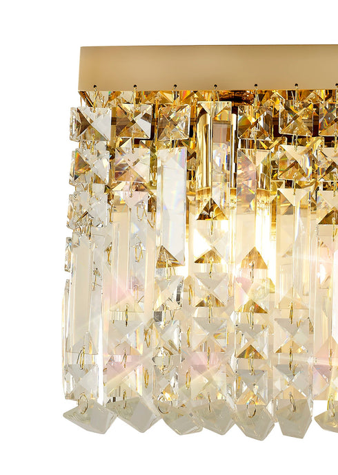 Zula Rectangular 3 Light Large Wall Lamp